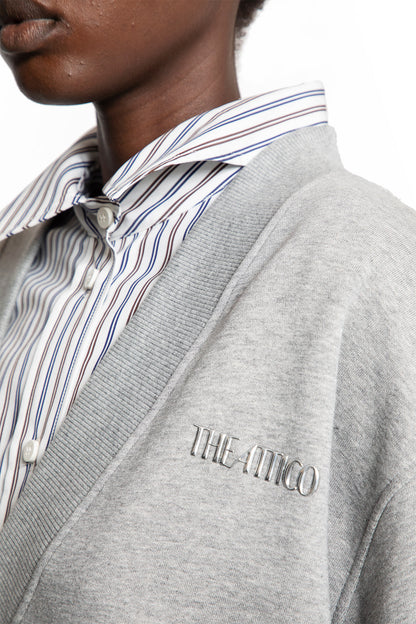 Sweat-shirt à col en V oversize 