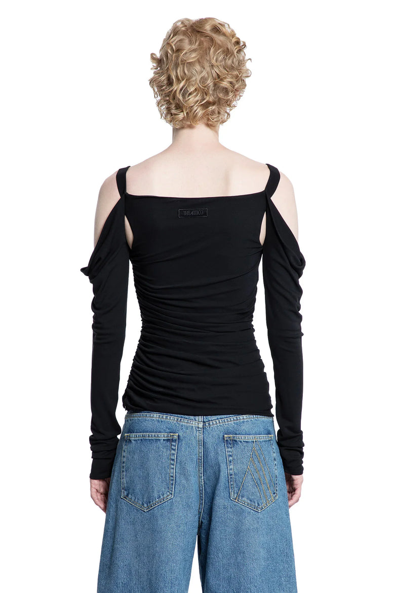 THE ATTICO Crêpe Viscose Top woman