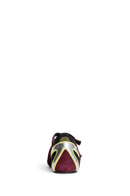 THE ATTICO WOMAN PURPLE FLATS