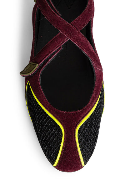 THE ATTICO WOMAN PURPLE FLATS