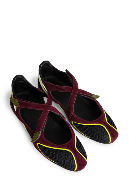 THE ATTICO WOMAN PURPLE FLATS