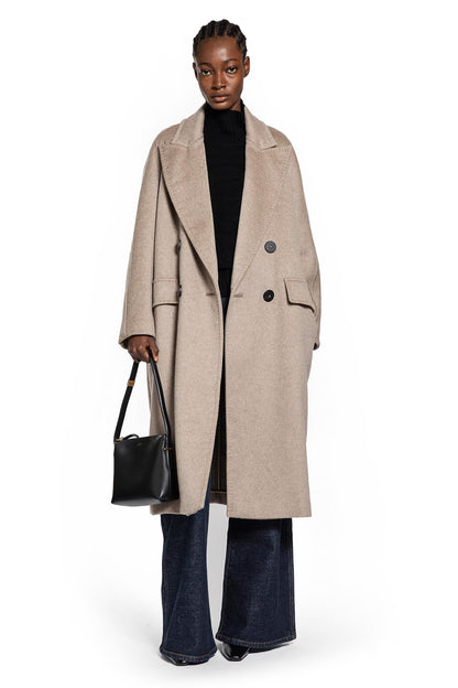 MAX MARA WOMAN BEIGE COATS