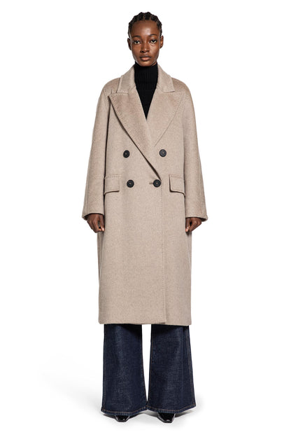 MAX MARA WOMAN BEIGE COATS