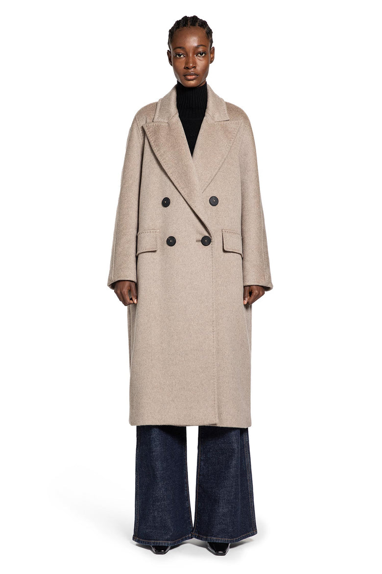MAX MARA WOMAN BEIGE COATS