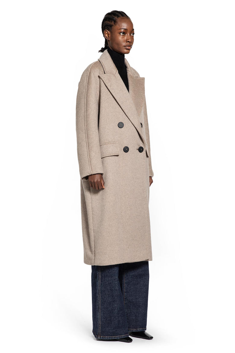 MAX MARA WOMAN BEIGE COATS