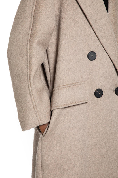 MAX MARA WOMAN BEIGE COATS