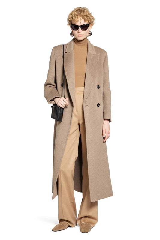 MAX MARA WOMAN BEIGE COATS