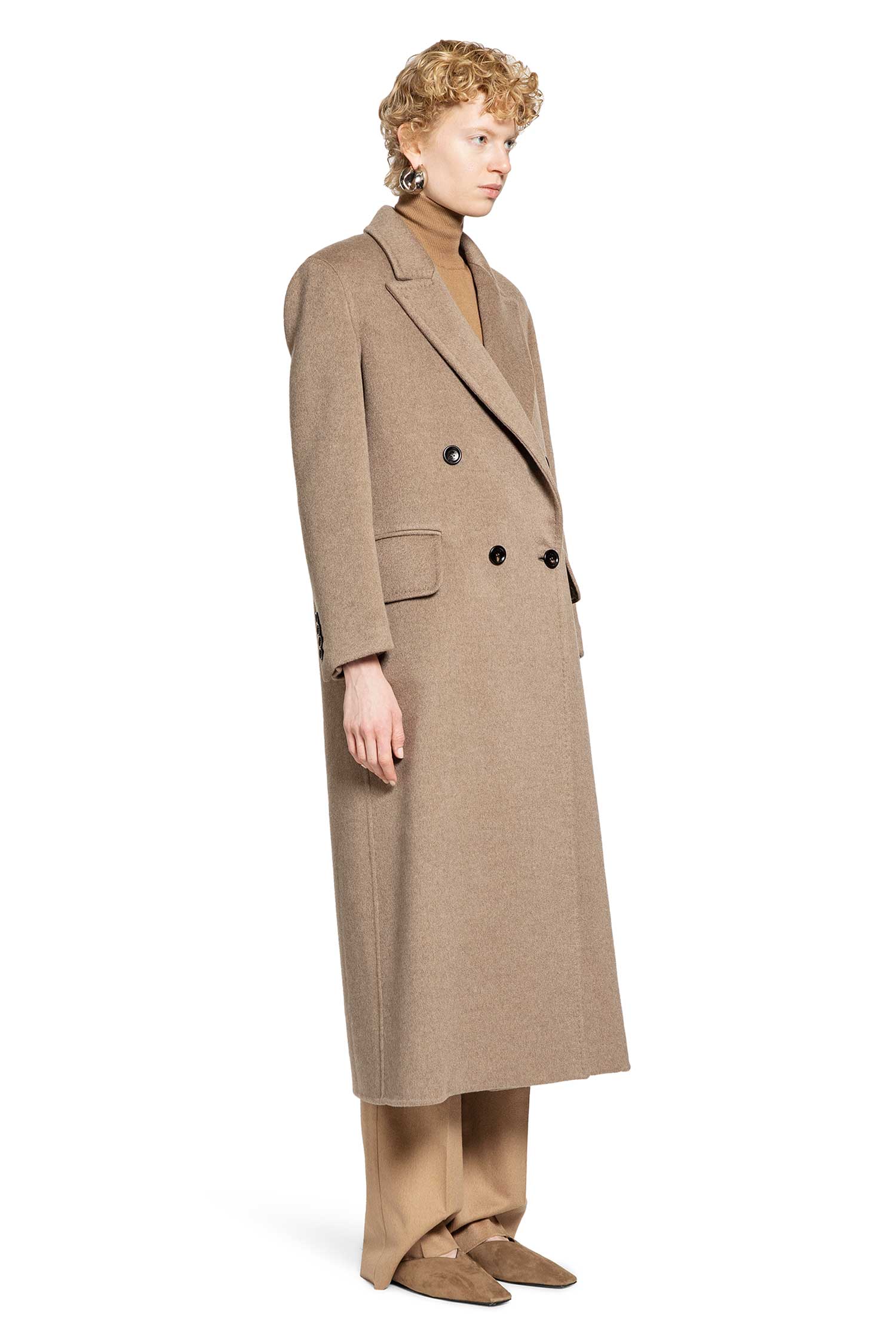 MAX MARA WOMAN BEIGE COATS