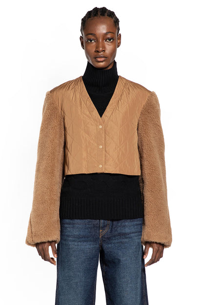 MAX MARA WOMAN BEIGE COATS