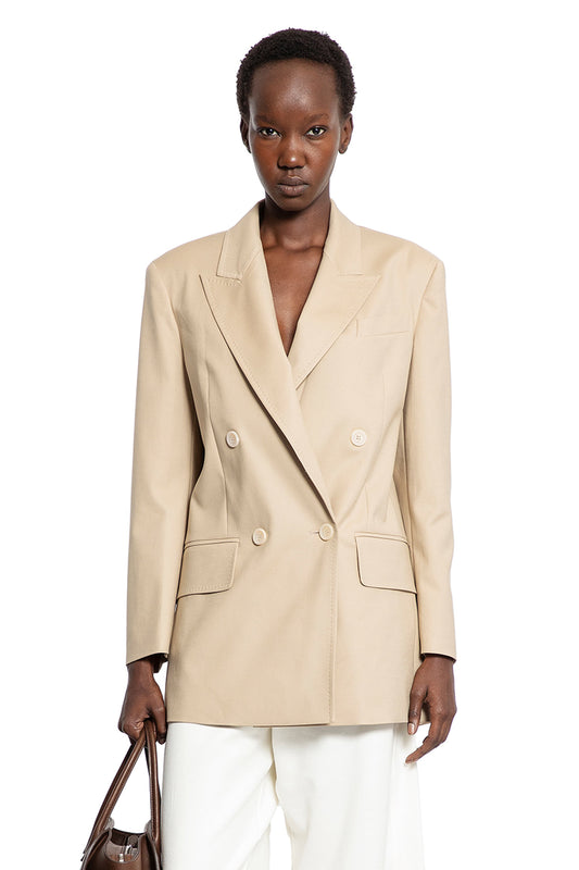Double-Breasted Blazer in Stretch Canvas - Antonioli.eu