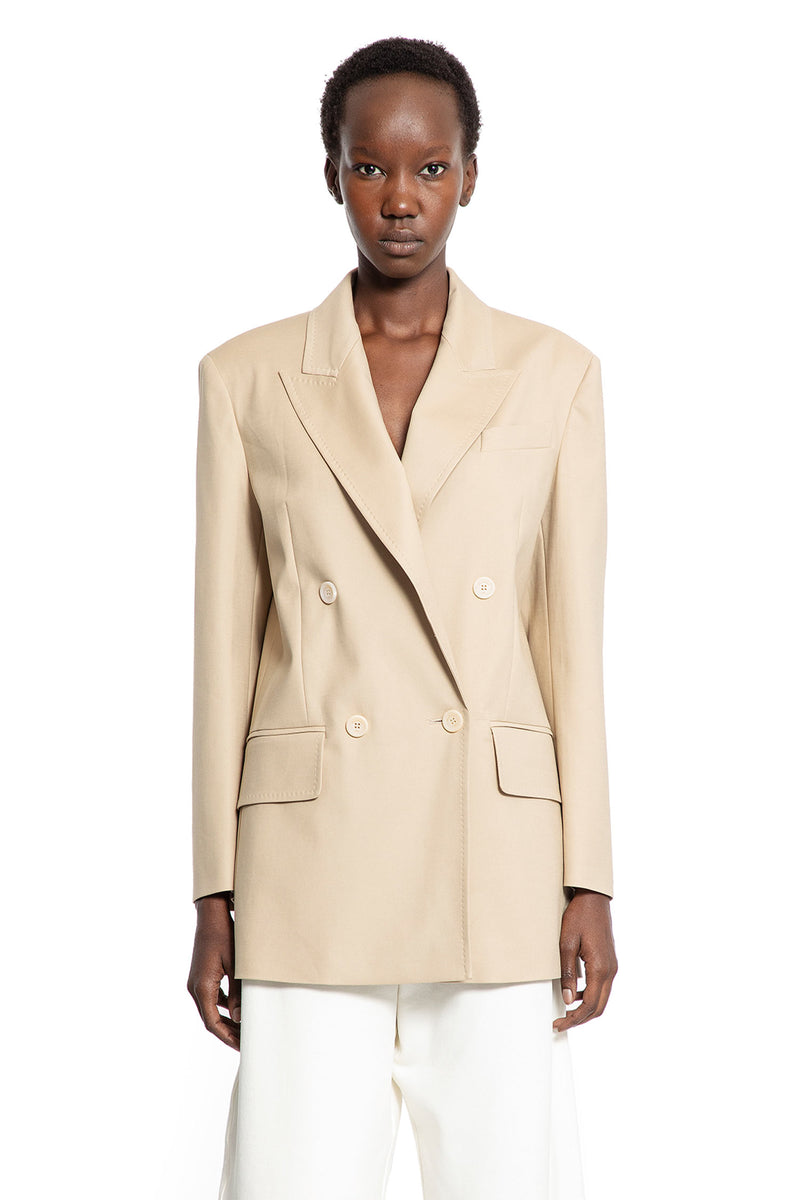 Double-Breasted Blazer in Stretch Canvas - Antonioli.eu
