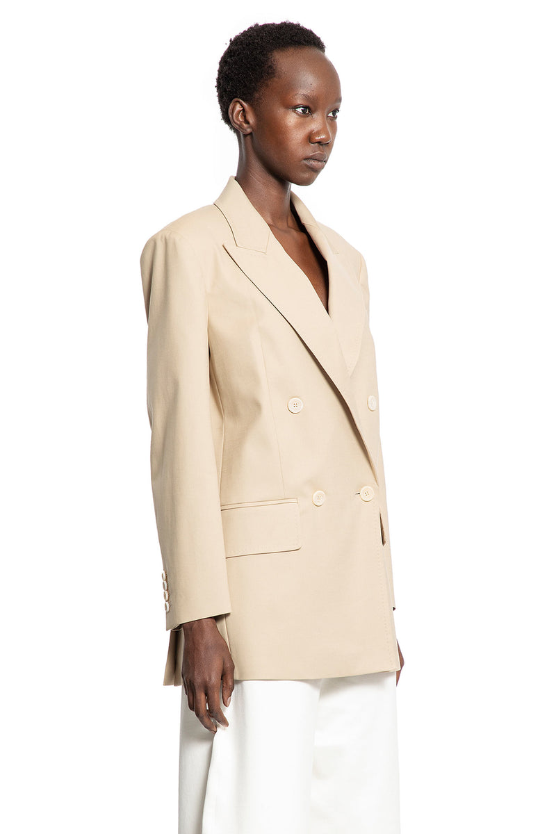 Double-Breasted Blazer in Stretch Canvas - Antonioli.eu