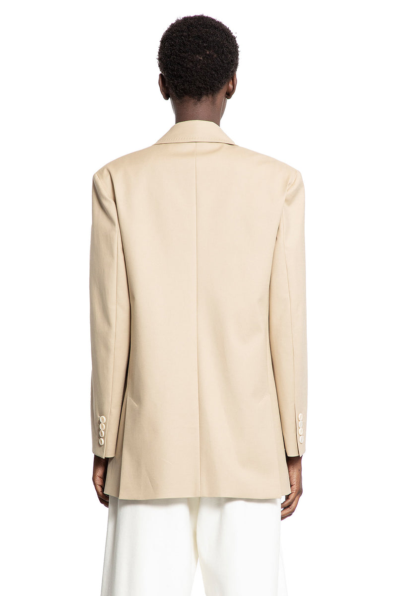Double-Breasted Blazer in Stretch Canvas - Antonioli.eu