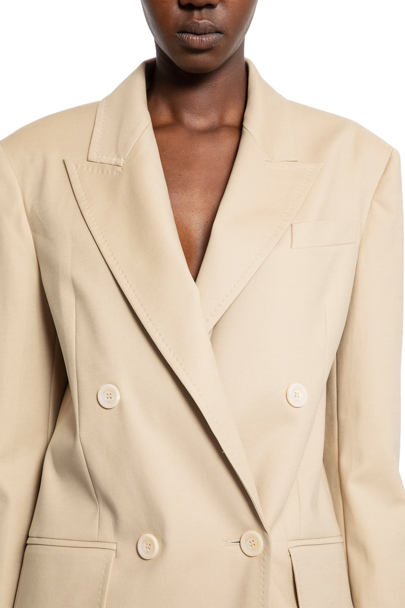 Double-Breasted Blazer in Stretch Canvas - Antonioli.eu