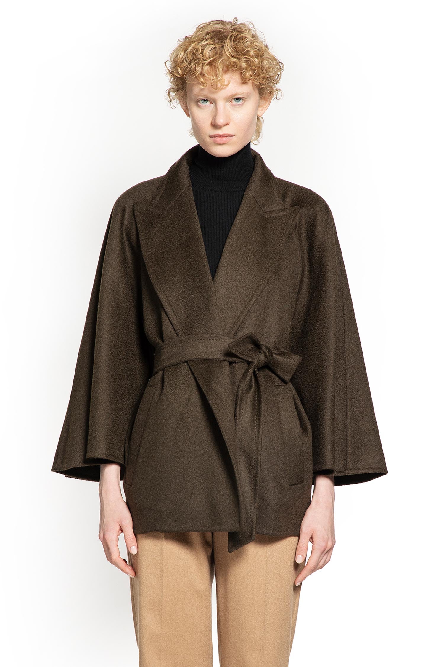 MAX MARA WOMAN BROWN JACKETS