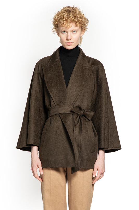 MAX MARA WOMAN BROWN JACKETS