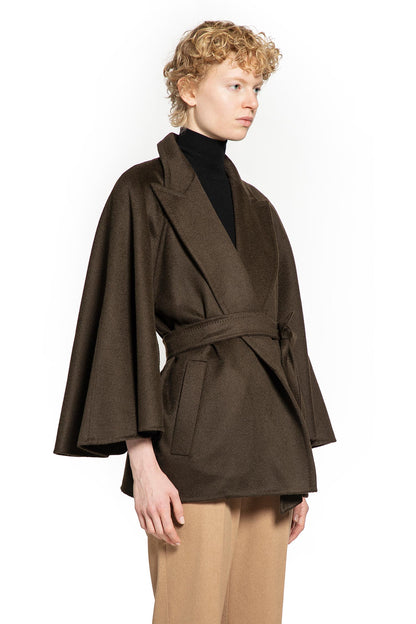 MAX MARA WOMAN BROWN JACKETS