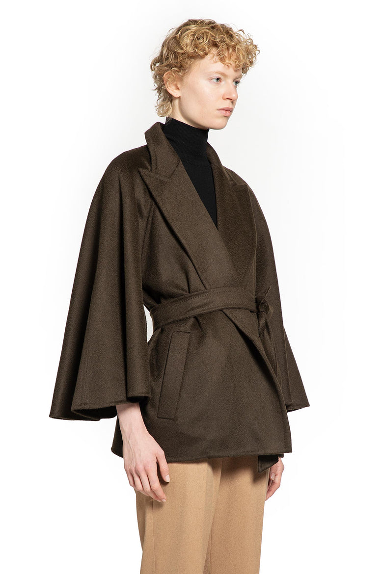 MAX MARA WOMAN BROWN JACKETS