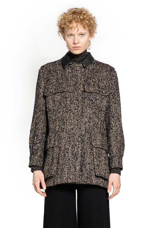 MAX MARA WOMAN BROWN JACKETS
