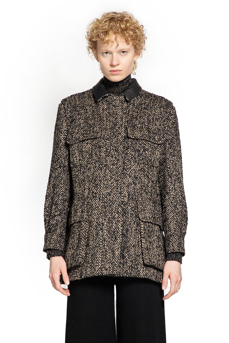 MAX MARA WOMAN BROWN JACKETS