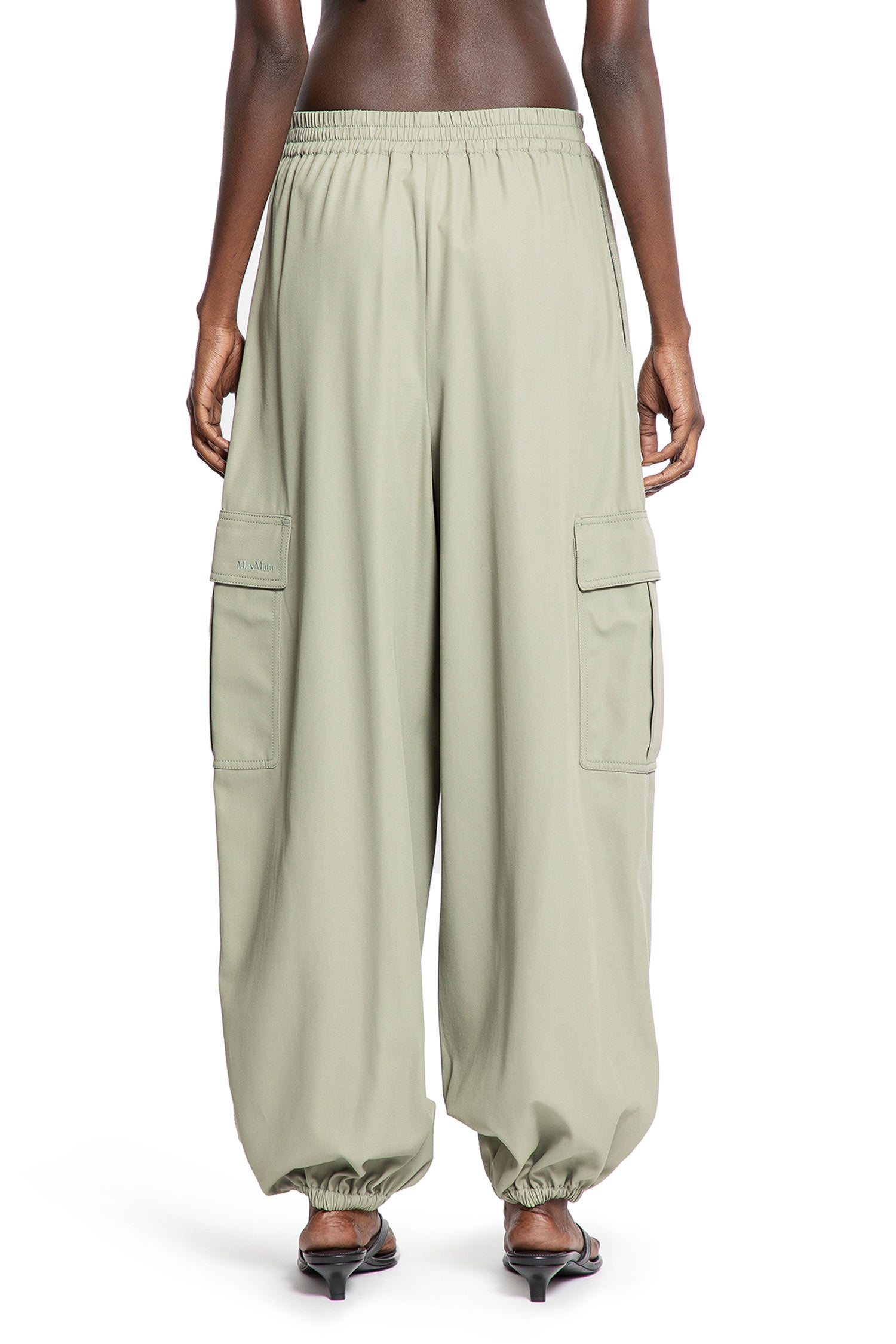 Cotton Canvas Baggy Trousers
