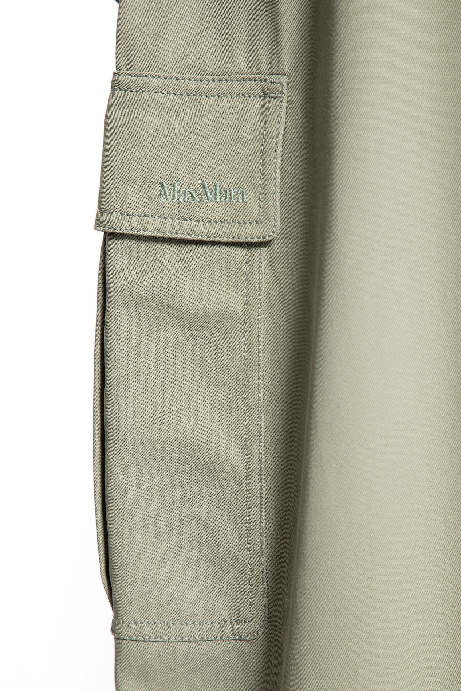 Cotton Canvas Baggy Trousers