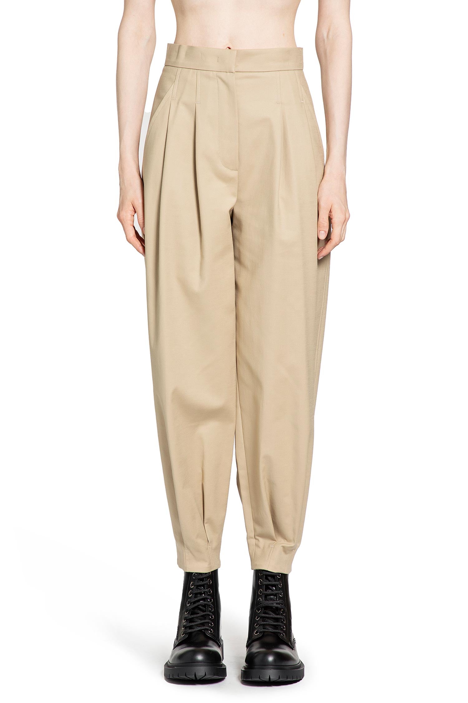Cotton canvas trousers