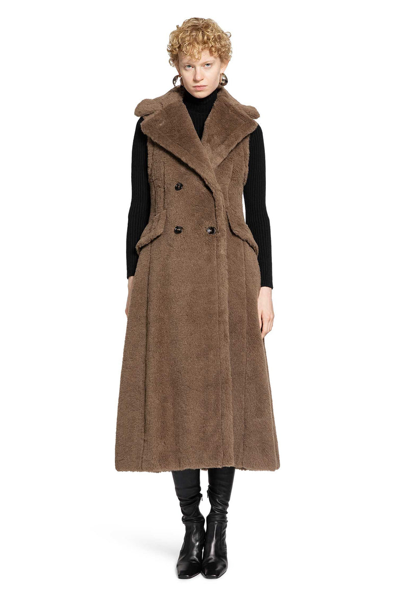MAX MARA WOMAN BROWN COATS