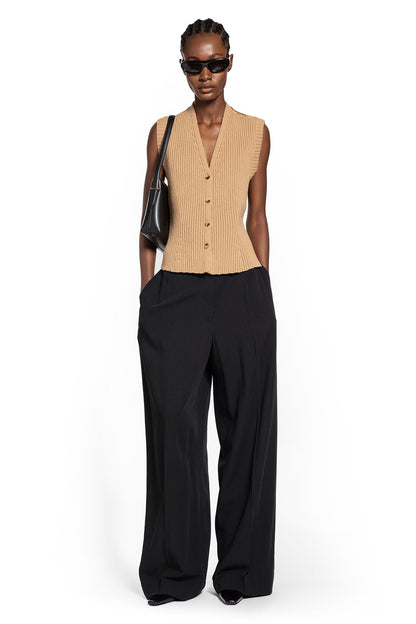 MAX MARA WOMAN BEIGE VESTS