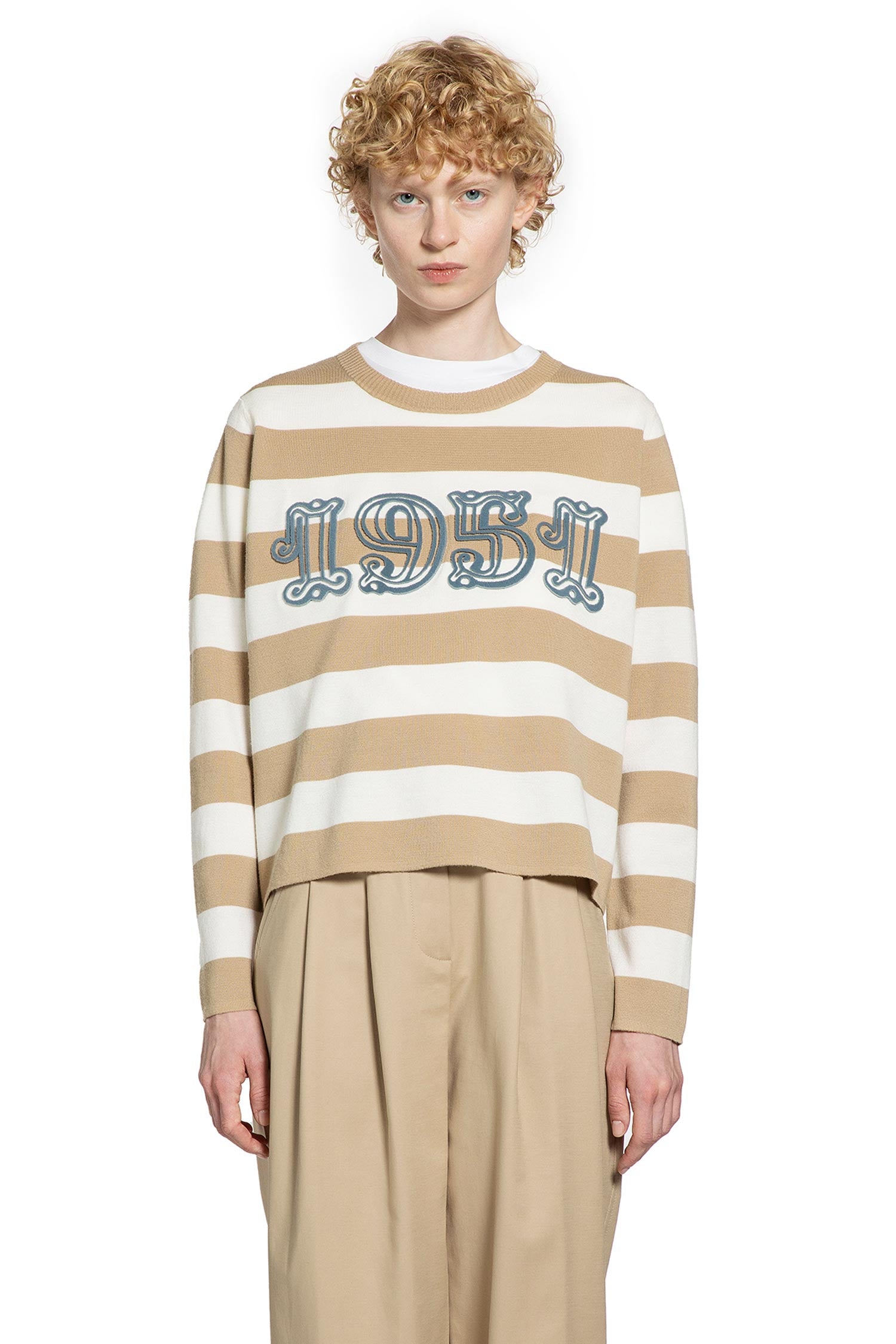 Embroidered wool sweater