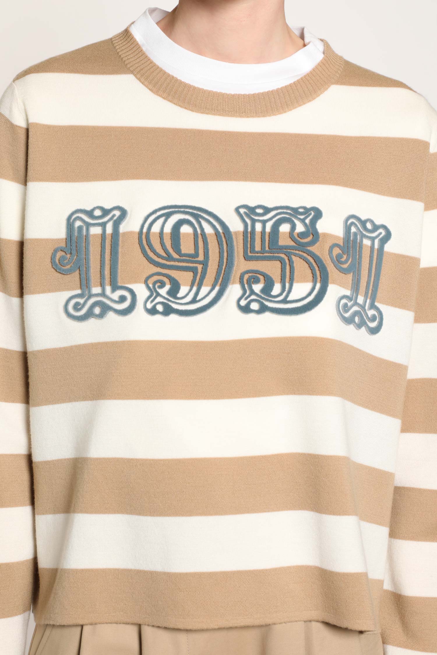 Embroidered wool sweater