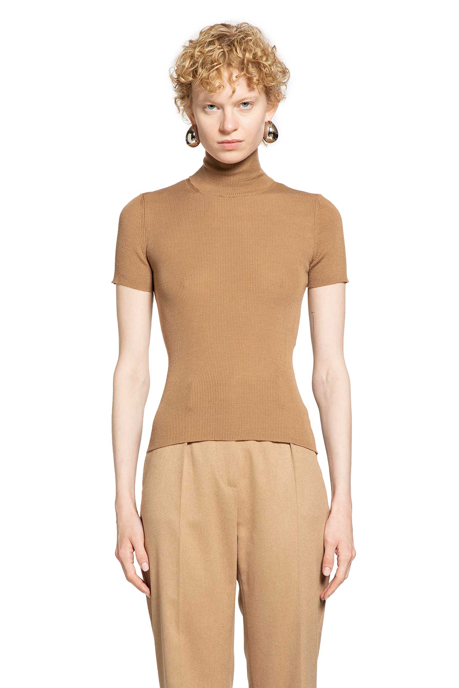 MAX MARA WOMAN BEIGE TOPS