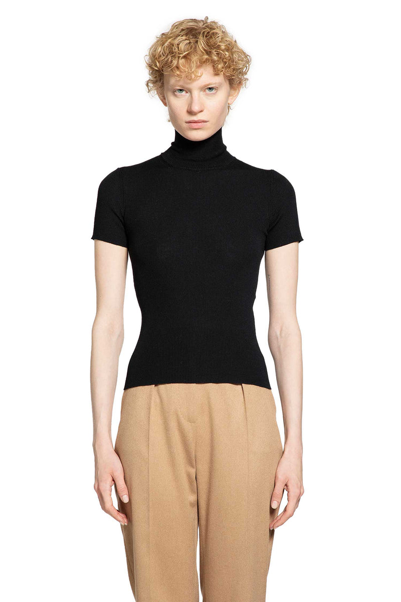 Virgin Wool Knit Long Sleeve Top