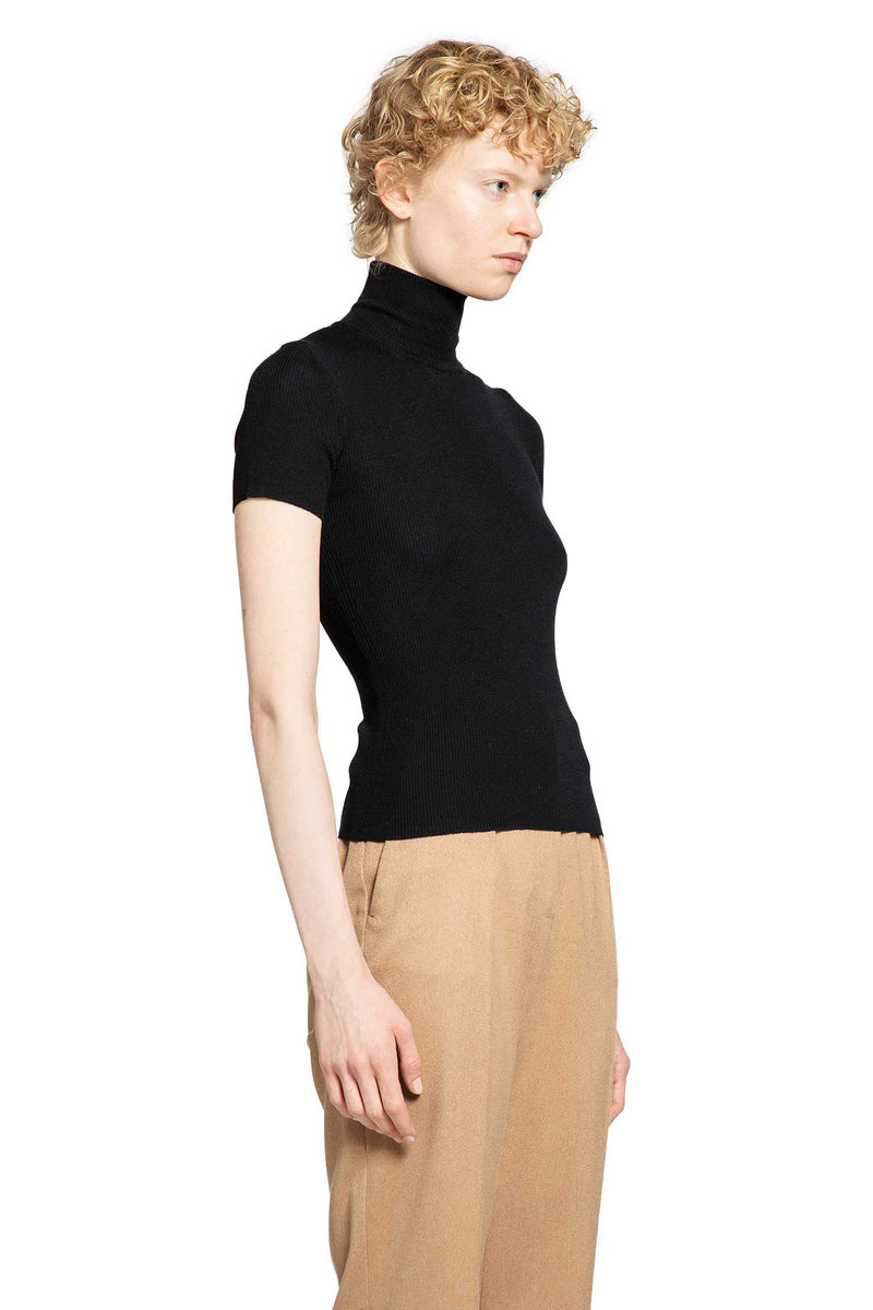 Virgin Wool Knit Long Sleeve Top