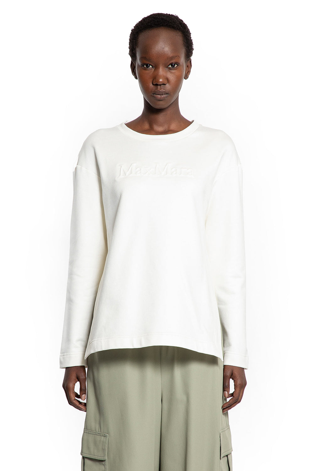 Silk and Cotton Logo Sweatshirt