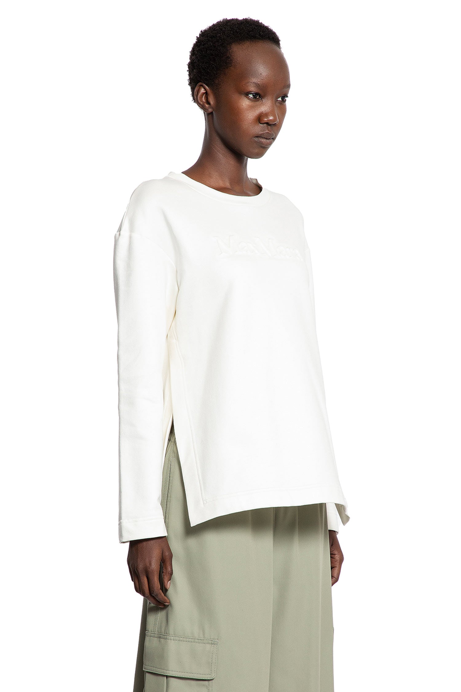 Silk and Cotton Logo Sweatshirt