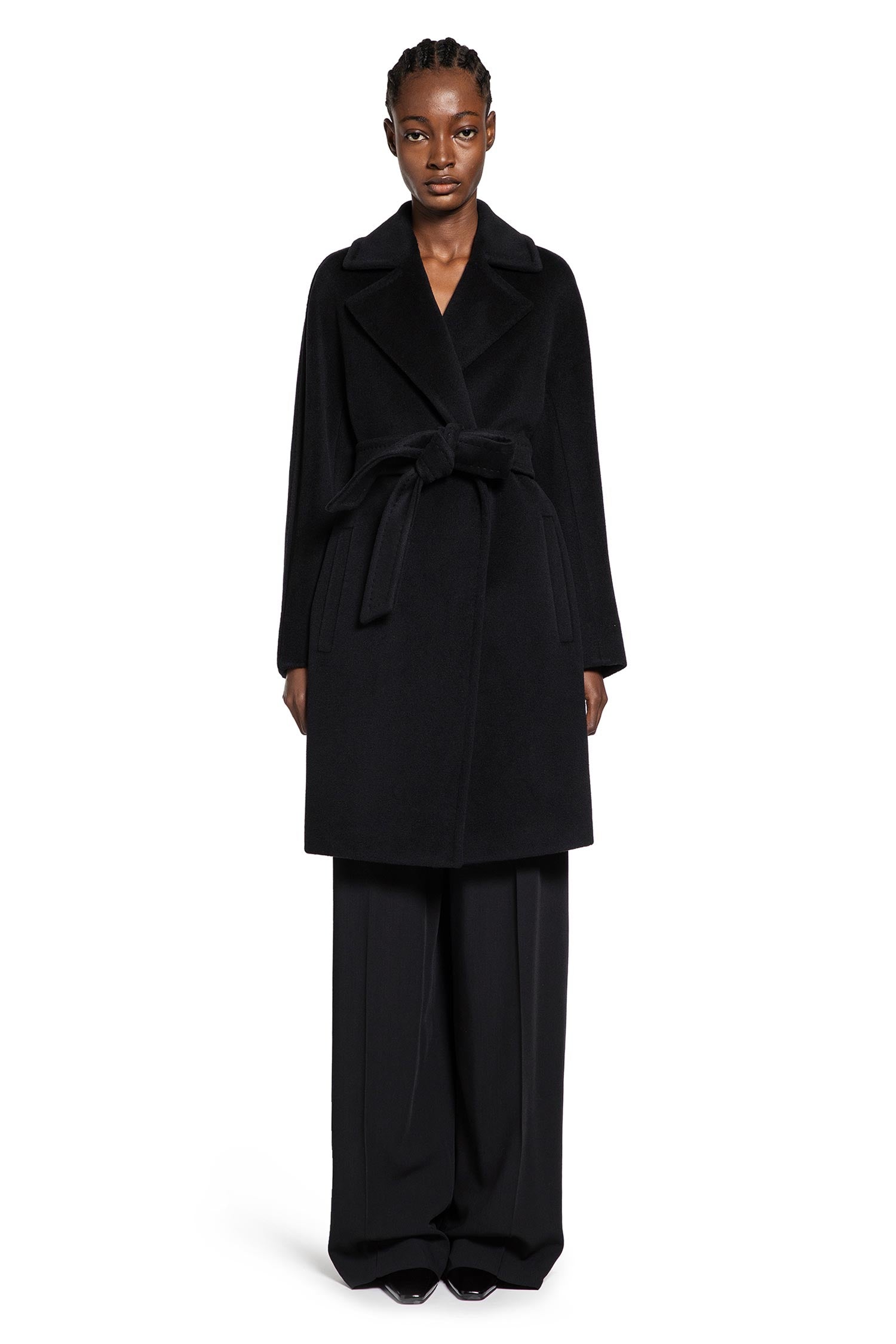 MAX MARA WOMAN BLACK COATS