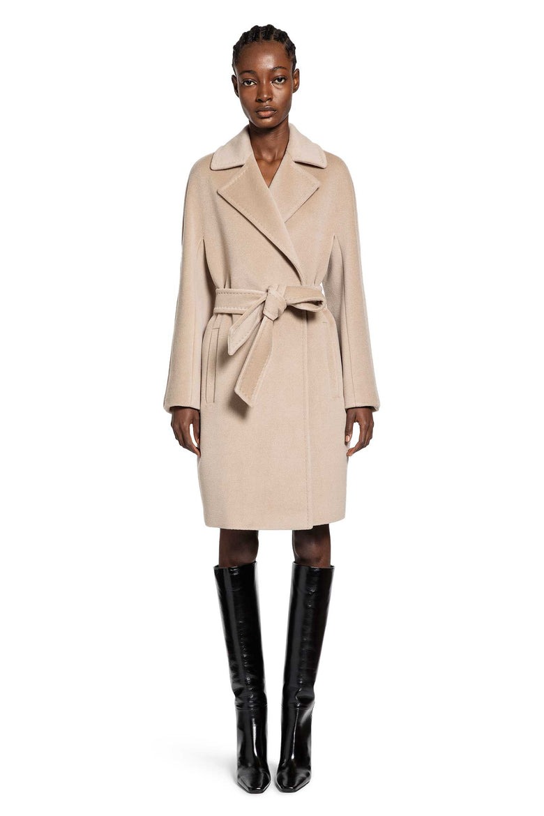 MAX MARA WOMAN BEIGE COATS