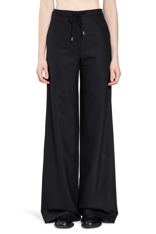 Wool Twill Drawstring Trousers