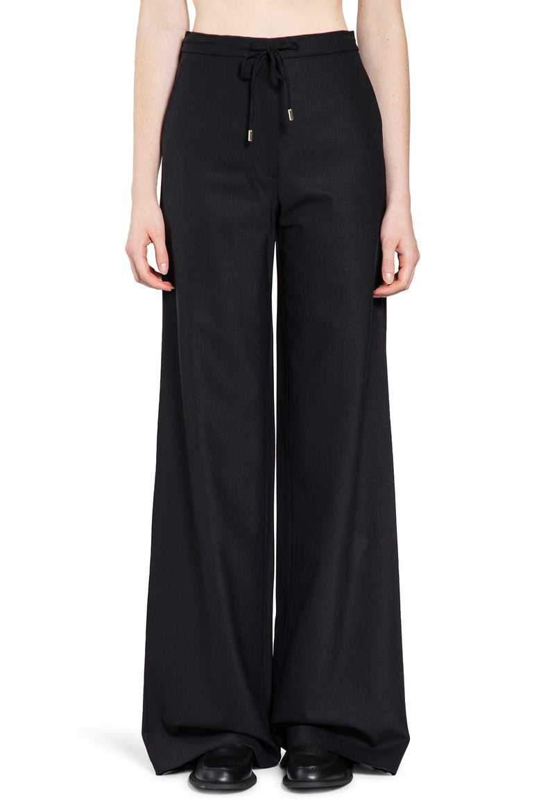 Wool Twill Drawstring Trousers