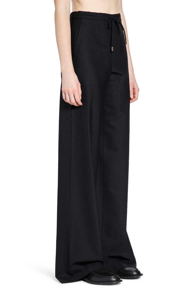 Wool Twill Drawstring Trousers
