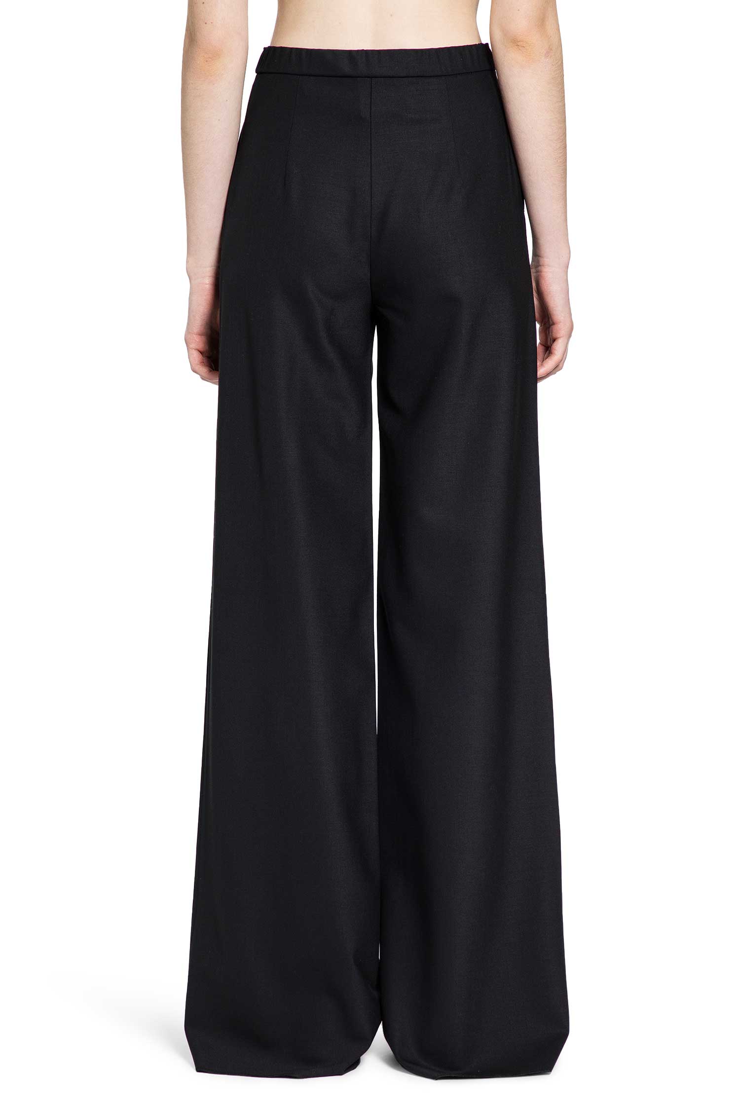 Wool Twill Drawstring Trousers