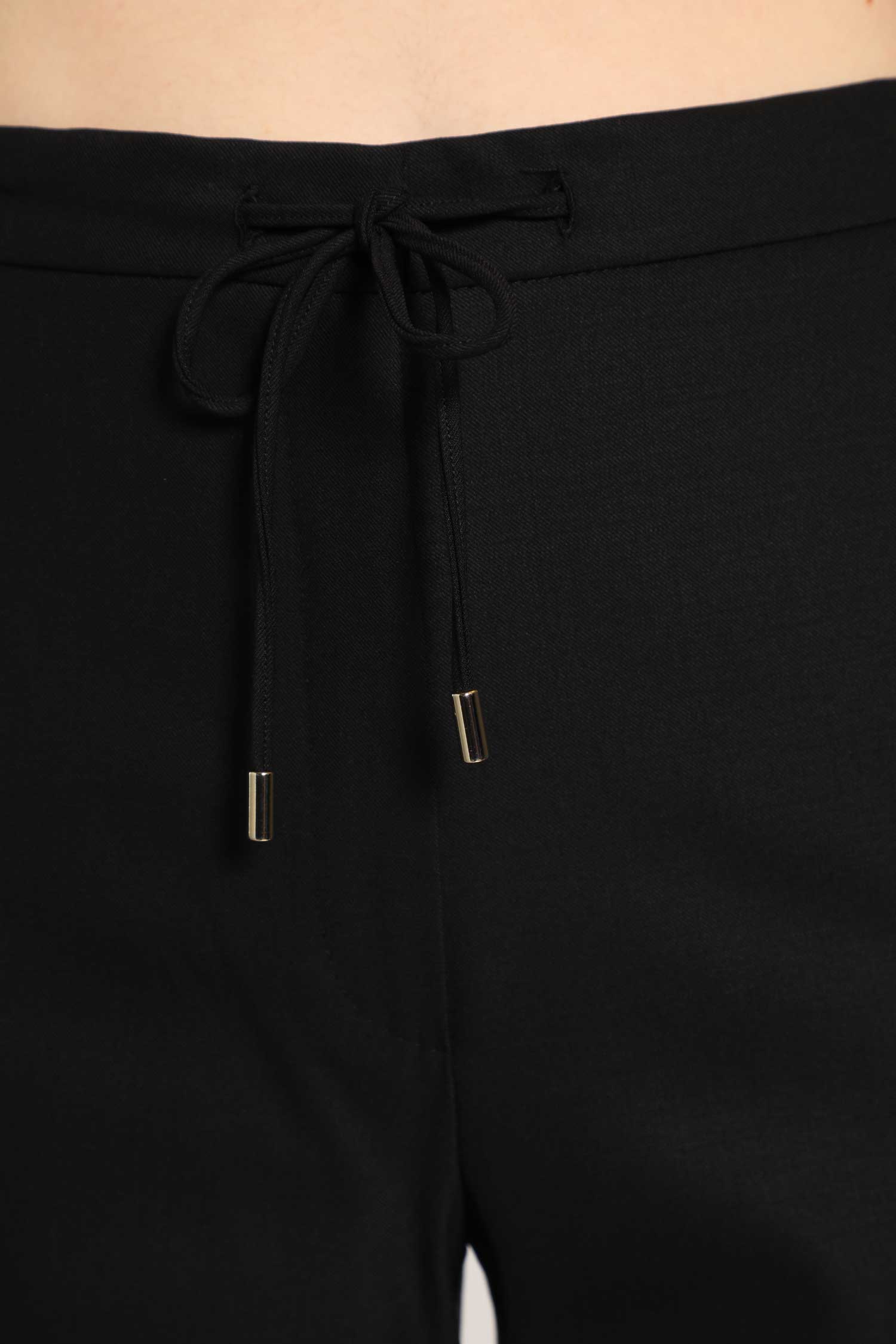 Wool Twill Drawstring Trousers