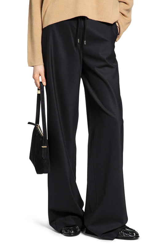 Wool Twill Drawstring Trousers