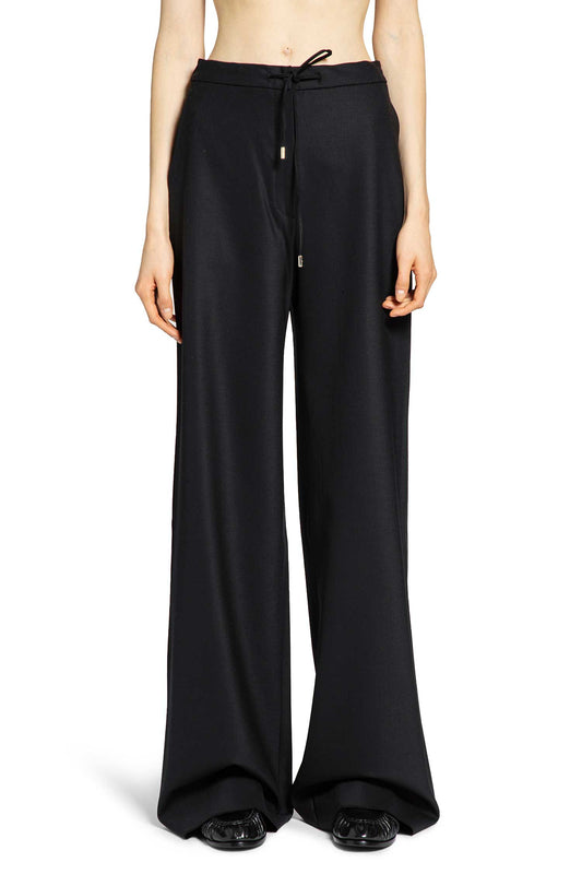 Wool Twill Drawstring Trousers