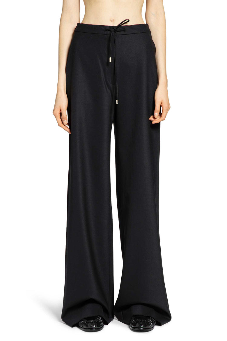Wool Twill Drawstring Trousers