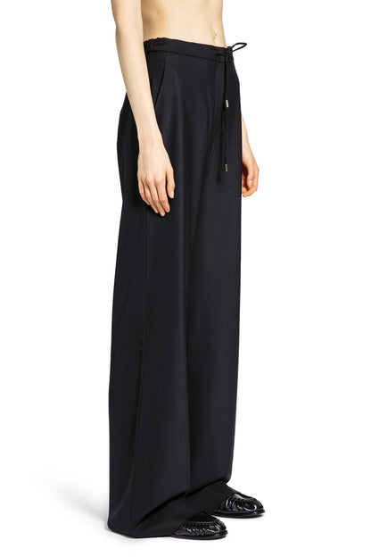 Wool Twill Drawstring Trousers