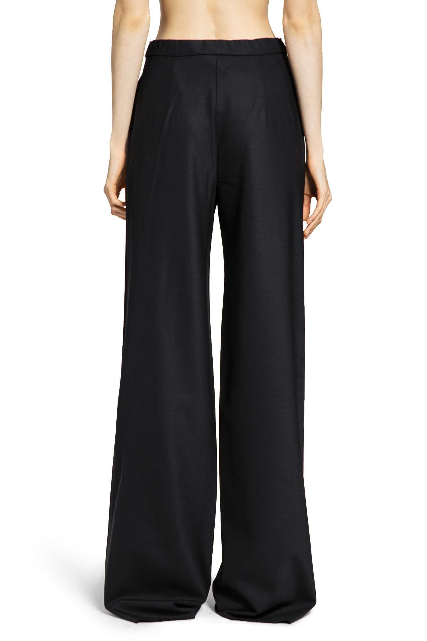 Wool Twill Drawstring Trousers