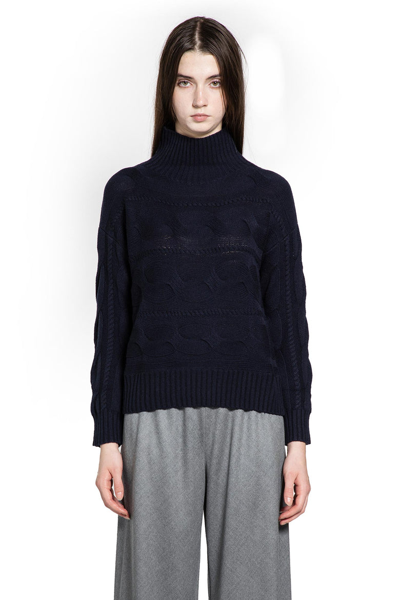 Wool and Cashmere Cable Knit Turtleneck