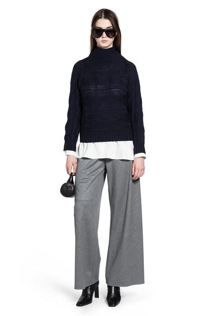Wool and Cashmere Cable Knit Turtleneck